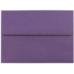 JAM Paper Booklet Invitation Envelopes, A6, Gummed Seal, Dark Purple, Pack Of 25