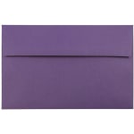 JAM Paper Booklet Invitation Envelopes, A9, Gummed Seal, Dark Purple, Pack Of 25