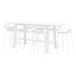 KFI Studios Midtown Bar Height Table & Bar Stool Set, White