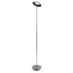 Koncept Royyo LED Floor Lamp, 45-1/2inH, Chrome Body/Chrome Felt Base Plate