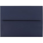 JAM Paper Booklet Invitation Envelopes, A6, Gummed Seal, Navy Blue, Pack Of 25