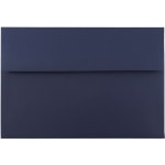 JAM Paper Booklet Invitation Envelopes, A8, Gummed Seal, Navy Blue, Pack Of 25