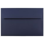 JAM Paper Booklet Invitation Envelopes, A10, Gummed Seal, Navy Blue, Pack Of 25