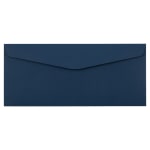 JAM PAPER #10 Business Premium Envelopes, 4 1/8in x 9 1/2in, Navy Blue, Pack Of 25