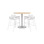 KFI Studios Proof High Bistro Table Set, White