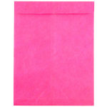 JAM Paper Tyvek Open-End 10in x 13in Catalog Envelopes, Self-Adhesive, Hot Pink, Pack Of 25