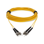 AddOn 4m ST OS1 Yellow Patch Cable - Patch cable - ST/UPC single-mode (M) to ST/UPC single-mode (M) - 4 m - fiber optic - duplex - 9 / 125 micron - OS1 - halogen-free - yellow