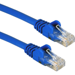 QVS 3-Pack 25ft 350MHz CAT5e/Ethernet Flexible Snagless Blue Patch Cord - First End: 1 x RJ-45 Male Network - Second End: 1 x RJ-45 Male Network - Patch Cable - Blue - 3 Pack