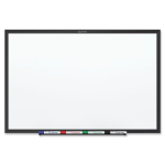 Quartet Classic Magnetic Dry-Erase Whiteboard, 60in x 36in, Aluminum Frame With Black Finish