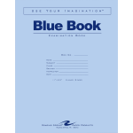 Roaring Spring Blue Book Wide-Ruled Examination Books, 8 1/2in x 11in, Pack Of 50