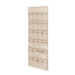 Honey-Can-Do Over-The-Door 24-Pocket Closet Organizer, 57inH x 21inW x 2 1/2inD, Natural