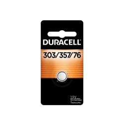 Duracell Silver Oxide 303/357 Button Battery, Pack of 1