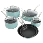 Martha Stewart Aluminum Cookware Set, Mint