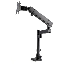 StarTech.com Desk Mount Monitor Arm with 2x USB 3.0 ports - Full Motion Single Monitor Pole Mount up to 34in VESA Display - C-Clamp/Grommet