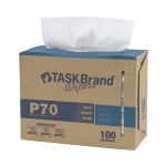 Hospeco TaskBrand P70 Hydrospun Interfold Wiper, 17-1/8inH x 24-1/4inD, 1,000 Sheets Per Pack,, Case Of 10 Packs