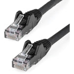 StarTech.com 25ft (7.6m) CAT6 Ethernet Cable, LSZH (Low Smoke Zero Halogen) 10 GbE Snagless 100W PoE UTP RJ45 Black Network Patch Cord ETL - 25ft/7.6m Black LSZH CAT6 Ethernet Cable