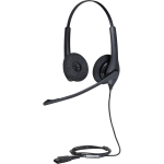 Jabra BIZ 1500 Headset - Stereo - Quick Disconnect - Wired - 150 Ohm - 20 Hz - 4.50 kHz - Over-the-head - Binaural - Supra-aural - 3.12 ft Cable - Noise Canceling