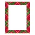 Great Papers! Country Plaid Holiday Letterhead, 8.5in x 11in, Inkjet and Laser Printer Compatible, 80 count