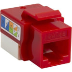 4XEM Cat5e RJ45 Keystone Jack UTP 110-Type (Red) - Red - 1 x RJ-45 Port(s)