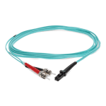 AddOn 10m MT-RJ to ST OM3 Aqua Patch Cable - Patch cable - MT-RJ/UPC multi-mode (M) to ST/UPC multi-mode (M) - 10 m - fiber optic - 50 / 125 micron - OM3 - halogen-free, molded, plenum - aqua