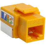 4XEM Cat6 RJ45 Keystone Jack UTP 110-Type (Yellow) - Yellow - 1 x RJ-45 Port(s)