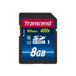 Transcend Premium - Flash memory card - 8 GB - UHS Class 1 / Class10 - 400x - SDHC UHS-I