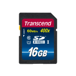 Transcend Premium - Flash memory card - 16 GB - UHS Class 1 / Class10 - 400x - SDHC UHS-I