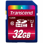 Transcend 32 GB Class 10/UHS-I SDHC - 85 MB/s Read - 45 MB/s Write - 600x Memory Speed - Lifetime Warranty