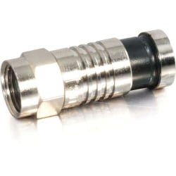 C2G RG59 Compression F-Type Connector with O-Ring - 10pk - F Connector