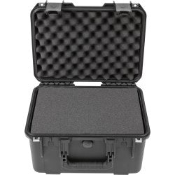 SKB Cases iSeries Injection-Molded Mil-Standard Waterproof Case With Foam, 15inH x 10-1/2inW x 5-7/8inD, Black