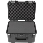 SKB Cases iSeries Injection-Molded Mil-Standard Waterproof Case With Foam, 15inH x 10-1/2inW x 5-7/8inD, Black