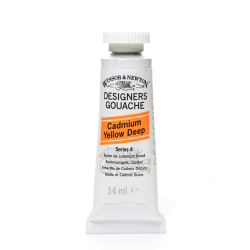 Winsor & Newton Designers Gouache, 14 mL, Cadmium Orange, 89