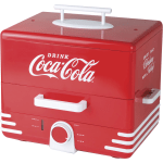 Nostalgia Electrics Large Coca-Cola Hot Dog Steamer, Red