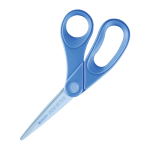 Westcott Non-Stick Scissors, 8in, Bent, Blue