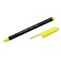 SKILCRAFT Line Liter Marker, Yellow, Box Of 12 (AbilityOne 7520-01-451-2272)