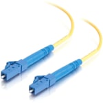 C2G 5m LC-LC 9/125 Simplex Single Mode OS2 Fiber Cable - Plenum CMP-Rated - Yellow - 16ft - Patch cable - LC single-mode (M) to LC single-mode (M) - 5 m - fiber optic - simplex - 9 / 125 micron - OS2 - plenum - yellow