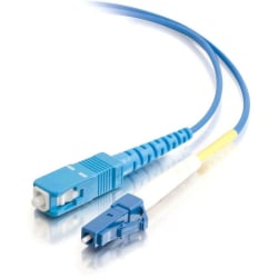 C2G-2m LC-SC 9/125 OS1 Simplex Singlemode PVC Fiber Optic Cable - Blue - 2m LC-SC 9/125 Simplex Single Mode OS2 Fiber Cable - Blue - 6ft