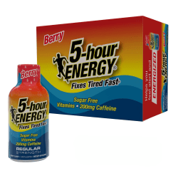 5-Hour Energy Original Energy Drink, Berry, 2 Oz, Pack Of 12