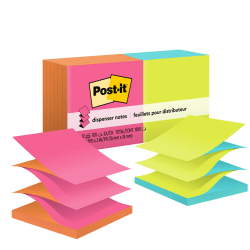 Post-it Pop Up Notes, 3 in x 3 in, 12 Pads, 100 Sheets/Pad, Clean Removal, Poptimistic Collection