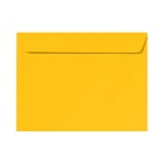 LUX Booklet 9in x 12in Envelopes, Gummed Seal, Sunflower Yellow, Pack Of 250