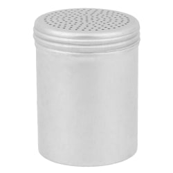 Hoffman Coarse Aluminum Salt And Pepper Shakers, Silver, 10 Oz, Pack Of 12 Shakers