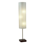 Adesso Gyoza Floor Lamp, 67inH, Walnut/White