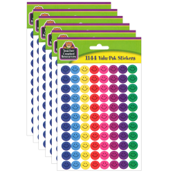 Trend superShapes Stickers, Numbers, 800 Stickers Per Pack, Set Of 6 Packs