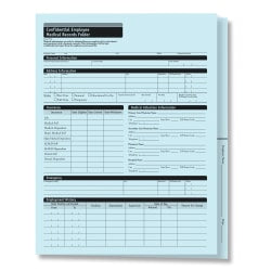 DocuGard Advanced Medical Security Paper - Letter - 8 1/2in x 11in - 24 lb Basis Weight - 500 / Ream - Tamper Resistant, Watermarked, CMS Approved - Blue