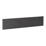 Lorell Essentials Series Unframed Hutch Bulletin Board, 64 1/2in, Black