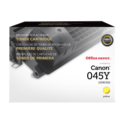 Office Depot Brand Remanufactured Yellow Toner Cartridge Replacement For Canon 045, OD045Y