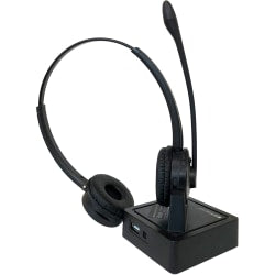 SprachtZUM Maestro Wireless Bluetooth Binaural Over-the-Head Headset, Black