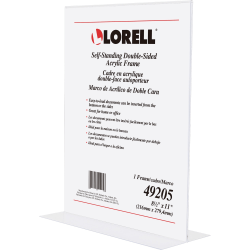 Lorell Stand-Up Sign Holder 11inH x 8 1/2inW