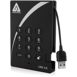 Apricorn Aegis Padlock 1TB External Hard Drive, A25-3PL256-1000