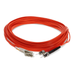 AddOn 15m LC to ST OM1 Orange Patch Cable - Patch cable - LC/UPC multi-mode (M) to ST/UPC multi-mode (M) - 15 m - fiber optic - duplex - 62.5 / 125 micron - OM1 - halogen-free - orange